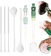 Bottle Brushes Cleaner Set 6 Pack–Multifunctional Household Cleaning Brushes for Bottles–Easy to ...