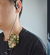 HYS Listen Only 3.5mm Ear Hook Earpiece for Shoulder Speaker Microphones, Wired Over-Ear Headphon...