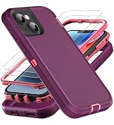 YKHJKLEC for iPhone 13 Case/iPhone 14 Case, Military Grade 3 in 1 Heavy Duty Shockproof/Drop Proo...