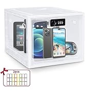 Lalifebuss Combination Lock Boxes for Personal Items, Lockable Storage Box for Office Locker/Scho...