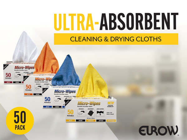 Microfiber Cleaning Drying Cloths Dispenser Box Reusable Streak Scratch Free Absorbent Edgeless