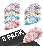 MARCADORUS Double Sided Tape Roller for Crafts, 26 Ft x 0.31 in Glue Tape for Scrapbooking, Pack ...
