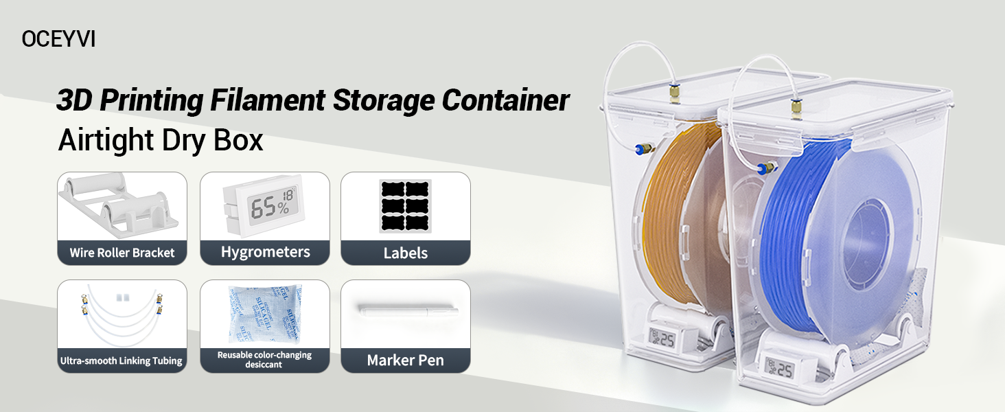 3D filament storage box