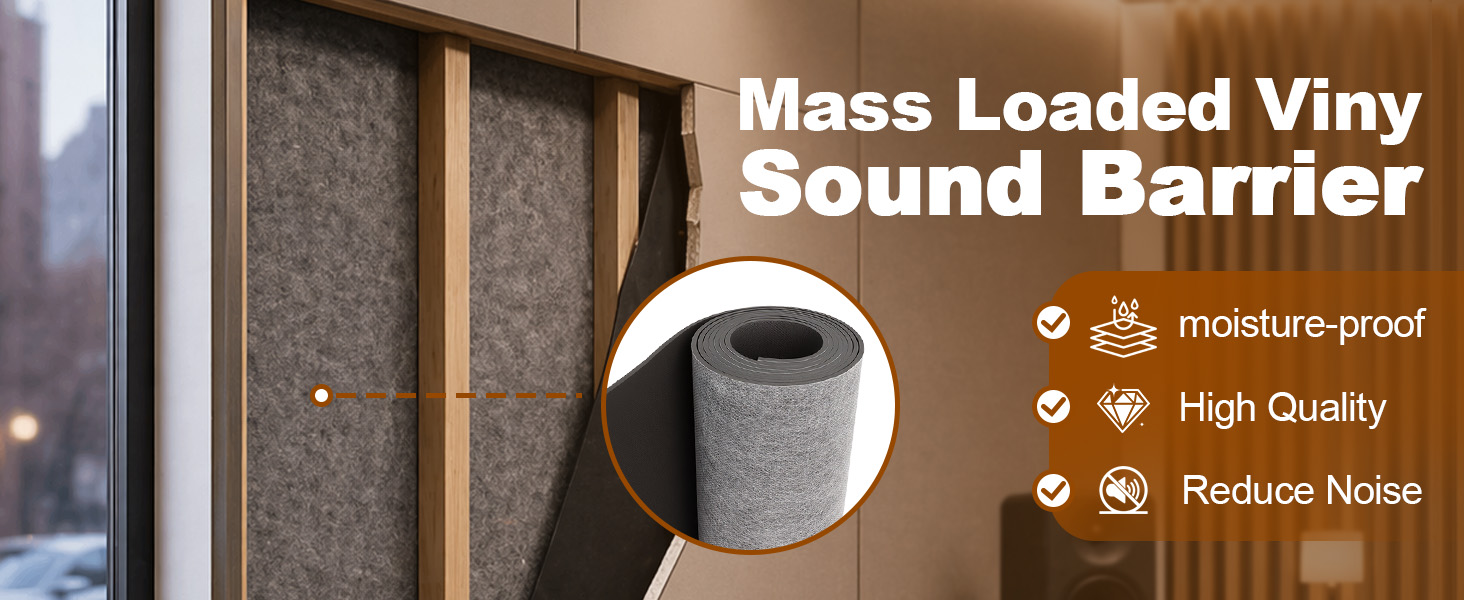 High Density MLV – Blocks Airborne Noise Effectively