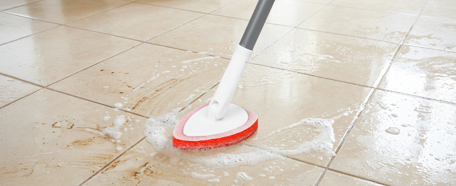 floor scrub brush with long handle
