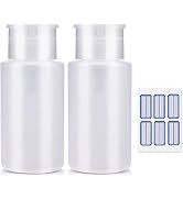 NXJ INFILILA Acetone Pump Dispenser, 2 Pack Push Down Pump Dispenser Bottle, Acetone Container 18...