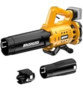 Cordless Leaf Blower for De-Walt 20V Max Battery, 480 CFM Electric Blower with Brushless Motor, L...