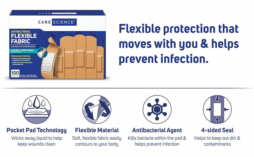 Care Science Fabric Band-Aids Bandaids Product Overview Minimal