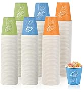600 Pack 5oz Disposable Paper Cups, Colorful Disposable Mouthwash Cups, Small Disposable Cups, Mi...
