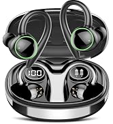 Wireless Earbuds, Bluetooth 5.4 Headphones Sport, Over Ear Buds With ENC Noise Cancelling Mic, 48...