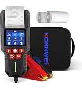 KONNWEI Car Battery Tester 12V 24V 10-2000CCA Lead-Acid Battery, KW700 Alternator Tester, Batter...