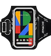Pixel 6, 6 Pro, 5a, 4XL Armband, JEMACHE Water Resistant Gym Running Workouts Phone Arm Band for ...