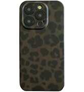 Reezaddin Dark Green Cheetah Leopard Print Phone Case for iPhone 16 Pro Max 6.9in,Retro Matte Tor...