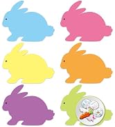 Easter Bunny Placemats Set of 6 Easter Rabbit Plastic Table Mats Purple Blue Yellow Bunnies Shape...