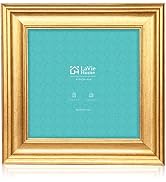 LaVie Home 8x8 Picture Frames (1 Pack, Gold) Square Photo Frame Set with High Definition Glass fo...