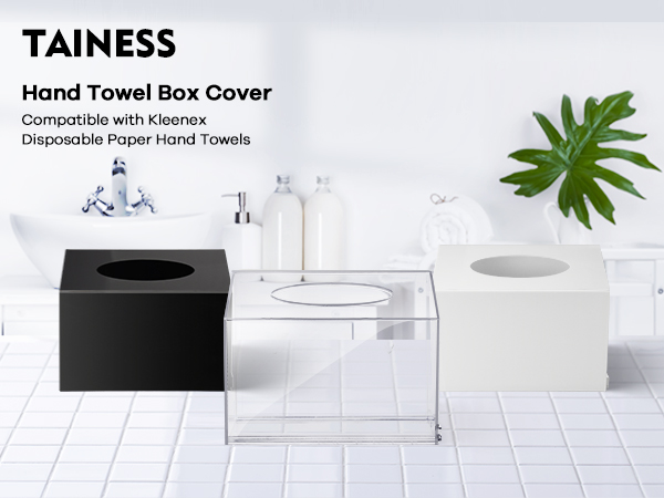 Acrylic Hand Towel Box Cover Holder