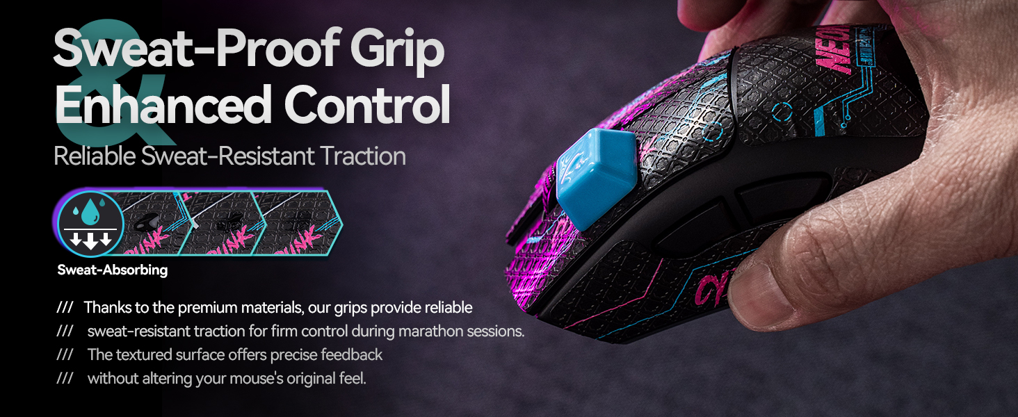 Sweat-Proof Anti-Slip Grip