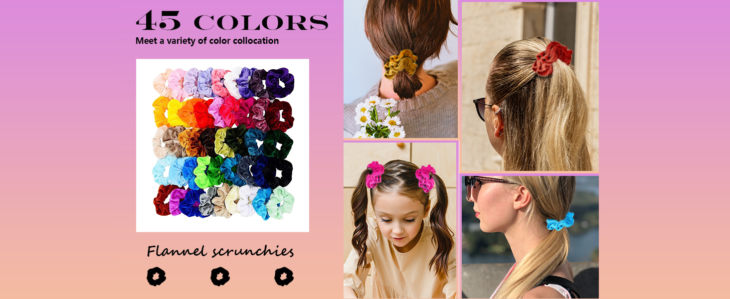 Hair scrunchies