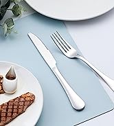Onader 60-Piece 18/10 Silverware Set Stainless Steel Flatware Cutlery Set for 12
