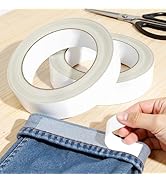 Hoacm 2PC Hem Tape for Pants, 1Inch X 40FT Double Sided Fabric Tape Heavy Duty, Hemming Tape for ...