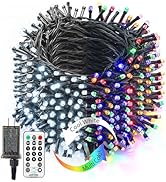 BrizLabs Christmas Tree Lights, 262ft 800 LED Color Changing Christmas Lights with Remote, 11 Mod...