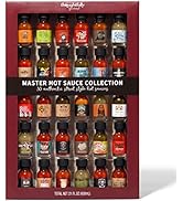 Thoughtfully Gourmet, Master Hot Sauce Collection Sampler Set, Flavors Include Garlic Herb, Apple...