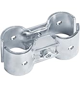 Fanmao 8 Sets Double Port Parallel Pipe Clamp Connectors, Fits 1" EMT Conduit