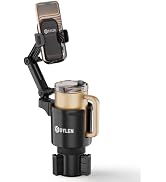 DYLEN Cup Phone Holder for Your Car, 2 in 1 Cup Holder Phone Mount with Adjustable Base, Long-Arm...