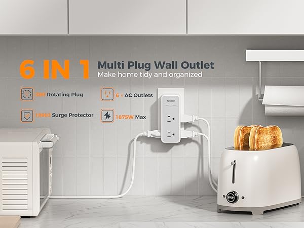 multi plug wall outlet