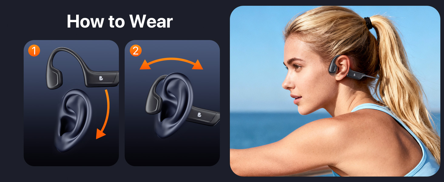open-ear headphones open ear wireless headphones