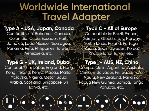 Worldwide International Travel Adapter