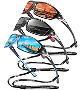 FAGUMA Sports Polarized Sunglasses For Men Cycling Driving Fishing UV400 Protection