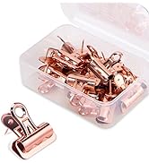 Yalis Push Pins Clips 15-Count, Pinning No Holes for Paper, Creative Paper Clips with Tack for Co...