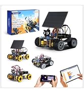 Robot Kit, Robotics for Kids Ages 8-12 12-16, 4-in-1 ESP32 Smart Tank Solar Robot Car for Arduino...