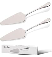 KSENDALO Pie Servers Set of 2, Stainless Steel Dessert Pastry Pie Cake Servers for Celebration Pa...