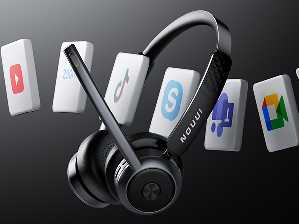 wireless headset with mic for work