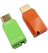 Mini 4K/30Hz HDMI Video Fiber Extender Over Single-Core Multimode OM3 Optical Transceiver with LC...