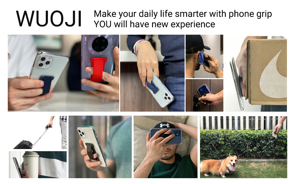 WUOJI Phone Grip Finger Strap Holder