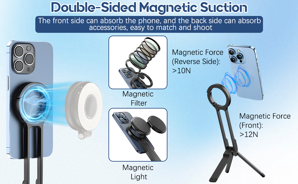 magnetic phone tripod