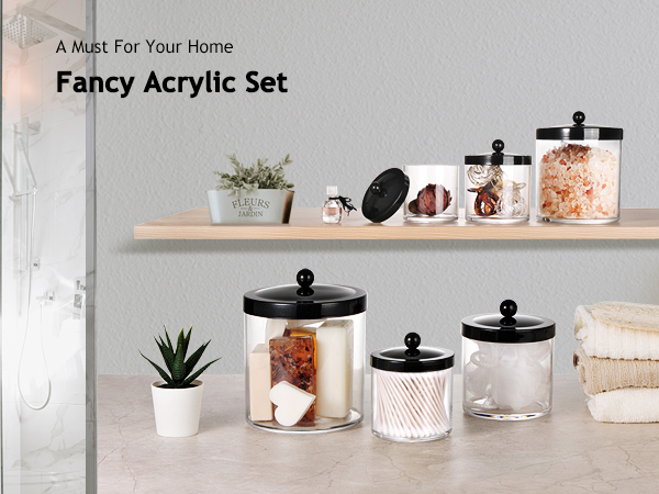 bathroom apothecary jars set