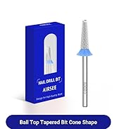 AIRSEE Tungsten Carbide Acrylic Nail Drill Bit Efile Electric File Machine Head Tip for Manicure ...