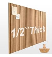 Large Cork Boards for Walls 48"x 36" - 1/2” Thick Bulletin Board, 12 Pack Felt Wall Tiles with Sl...