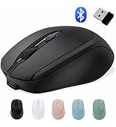 PiMivco Rechargeable Wireless Mouse, Bluetooth Mouse for Laptop/iPad/MacBook Pro/Air,Silent Mouse...
