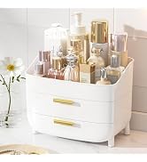 Vtopmart 3-Tier Skincare Makeup Organizer with Drawers for Vanity and Bathroom Countertop, Large ...