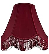 victorian burgundy tassel lamp shade