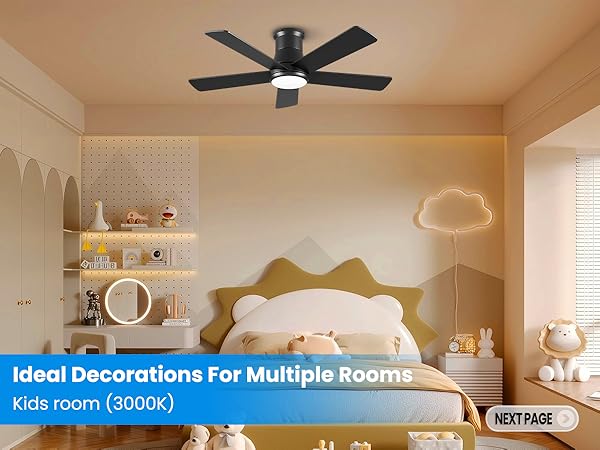 ceiling fan for bedroom/kids' room