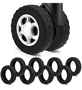 UMUST 8Pcs Luggage Wheel Covers,Silicone Suitcase Wheel Cover for 2-2.4'' Spinner Wheel, Carry On...