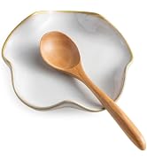 Miamolo Spoon Rest for Stove Top, Spoon Holder for Stove, 5.3In Ceramic Spoon Rest for Kitchen Co...