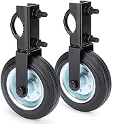HILLMASTER 6 Inch Gate Wheel Gate Caster Kit with 1-5/8" Thru 2" Gate Frames, Heavy Duty Gate Hel...