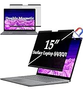 IPROKKO Surface Laptop Privacy Screen 5/4/3/2/1-15 inch, Magnetic Removable Privacy Screen Filter...